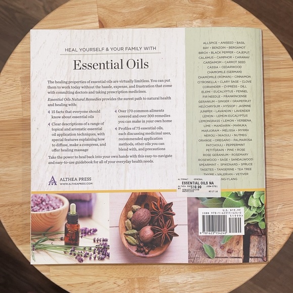 Essential Oils Natural Remedies A-Z Reference Book - Picture 2 of 4